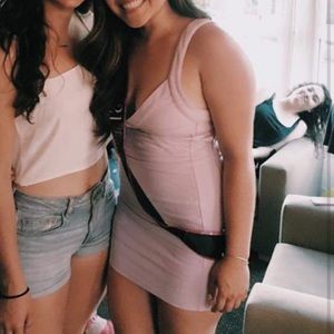 Lavender body on dress